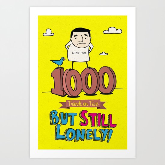 1000 Friends Art Print