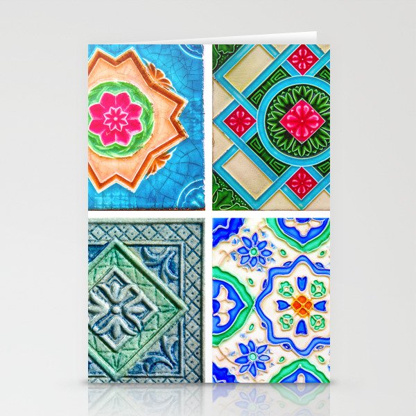 Peranakan Tiles 4x Stationery Cards