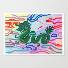 Drag in the clouds Canvas Print