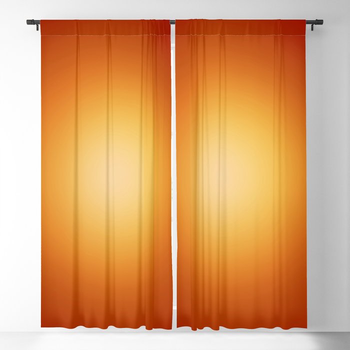 Orb Gradient // Amber Blackout Curtain