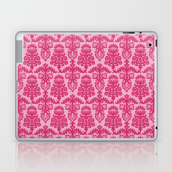 Strawberry Chandelier Pattern in Pink Laptop & iPad Skin