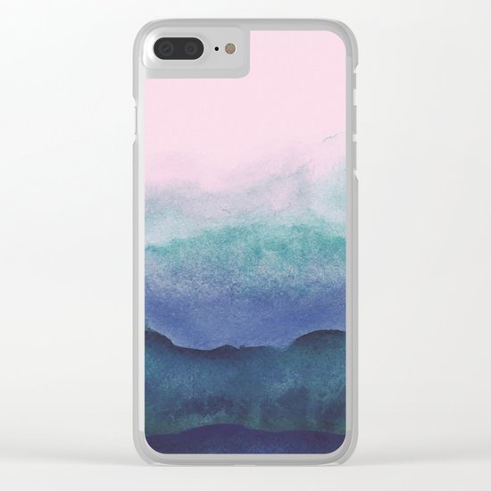 Pastel watercolor gradient (everyday 2/365) Clear iPhone Case