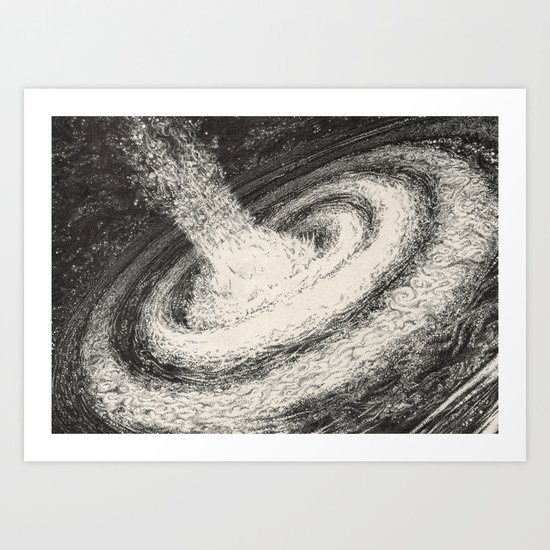 Galaxy Particles Infinite Art Print