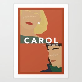 Carol Minimalist Movie Poster / Cate Blanchett / Rooney Mara Art Print