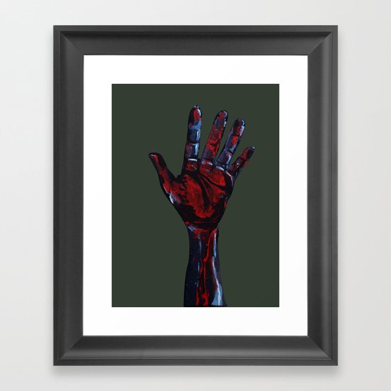Hand of Death Framed Art Print