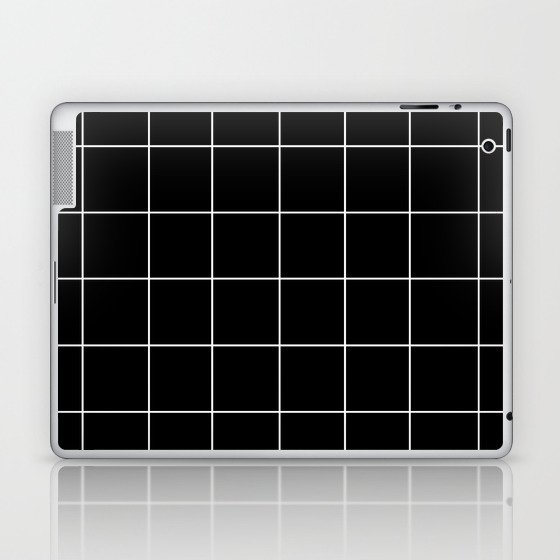 WINDOWPANE ((white on black)) Laptop & iPad Skin