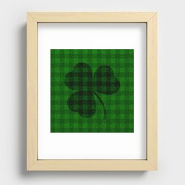 St. patrick day pattern Recessed Framed Print