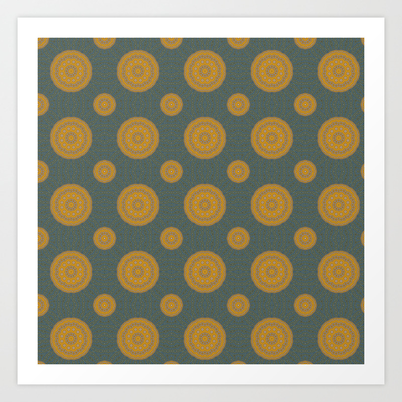 Retro 1970s Wallpaper 1 Art Print By Marblecloud Society6