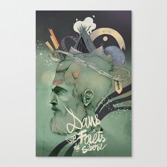 The traveler dreams Canvas Print