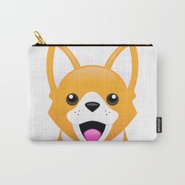 Corgi Emoji Style Carry-All Pouch