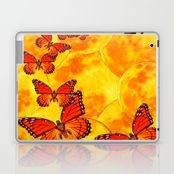 Golden Migration Monarch Butterflies Laptop & iPad Skin