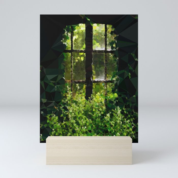 Window Abstract Low Poly Geometric Vector Art Mini Art Print