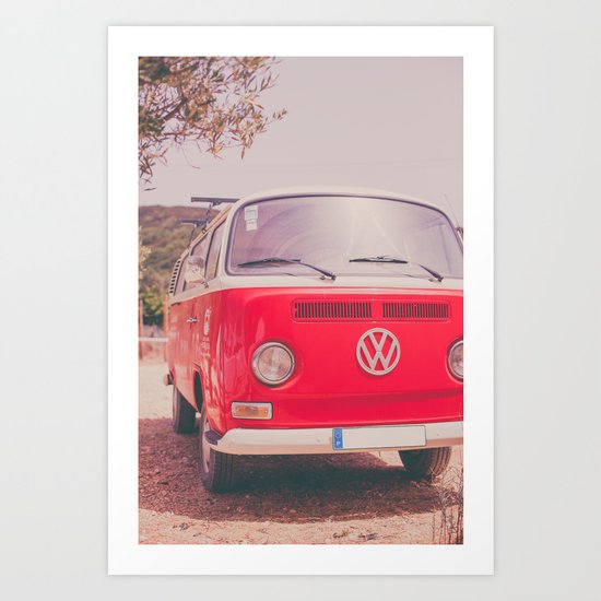 Red Ride Art Print