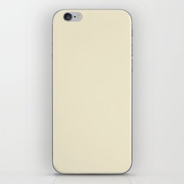 Creamy Off White Ivory Solid Color Pairs PPG Crescent Moon PPG1091-2 - All One Single Hue Colour iPhone Skin
