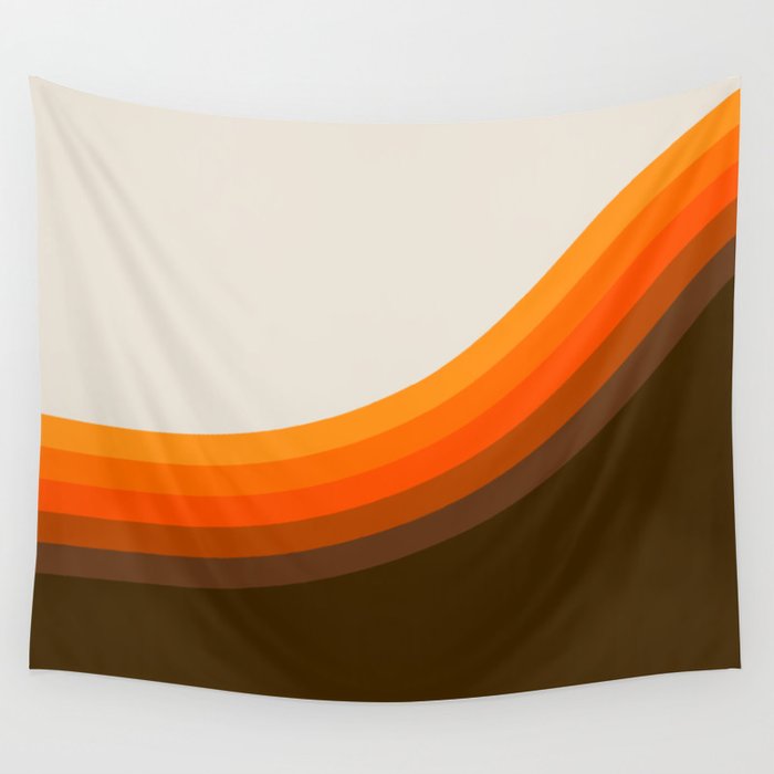 Golden Horizon Diptych - Right Side Wall Tapestry