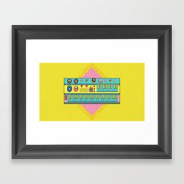 Psychedelic synth Framed Art Print
