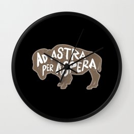 Ad Astra Per Aspera Wall Clock