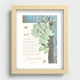 Leaf Recessed Framed Print