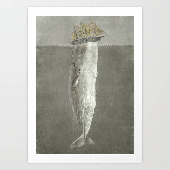 Revenge Of The Whale Art Print By Terry Fan Society6