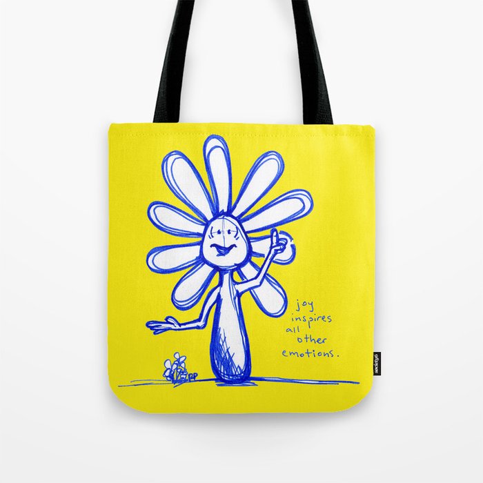 "Joy Inspires All Other Emotions" Flowerkid Tote Bag
