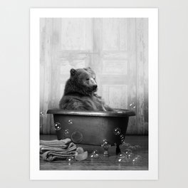 Grizzly Bear Art Prints For Any Decor Style Society6