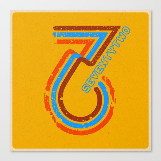 seventytwo''72 Canvas Print