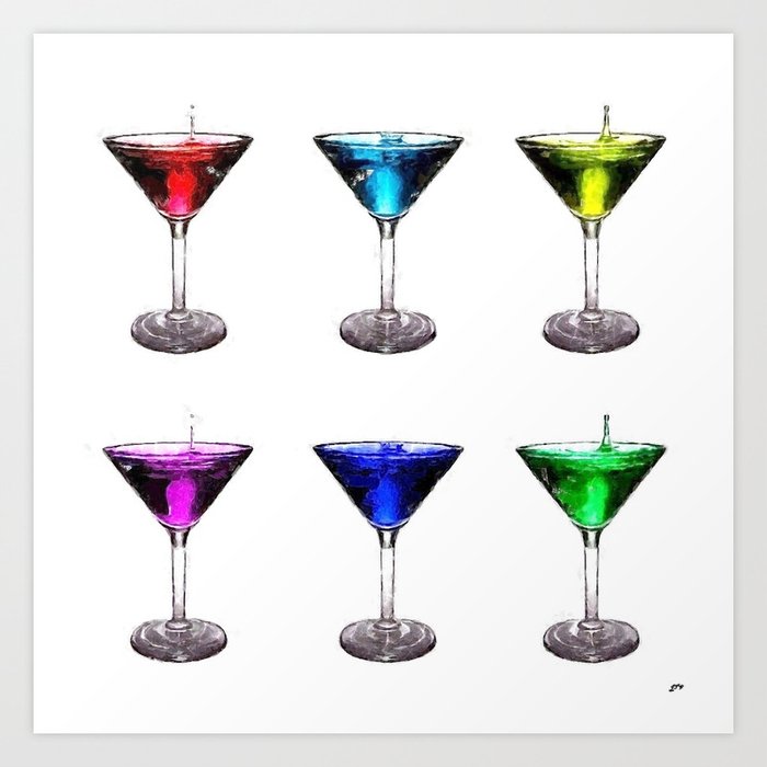 The cocktail twins Art Print