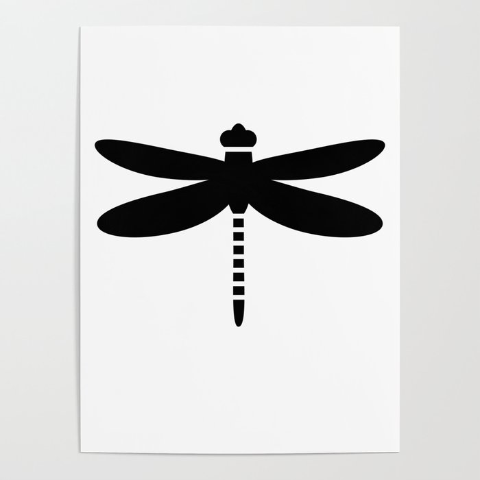 Bugs: abstract Dragonfly Poster