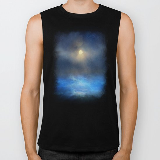 Blue water melody Biker Tank