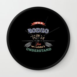 Its a RODEO thing RODEO Vintage Wall Clock