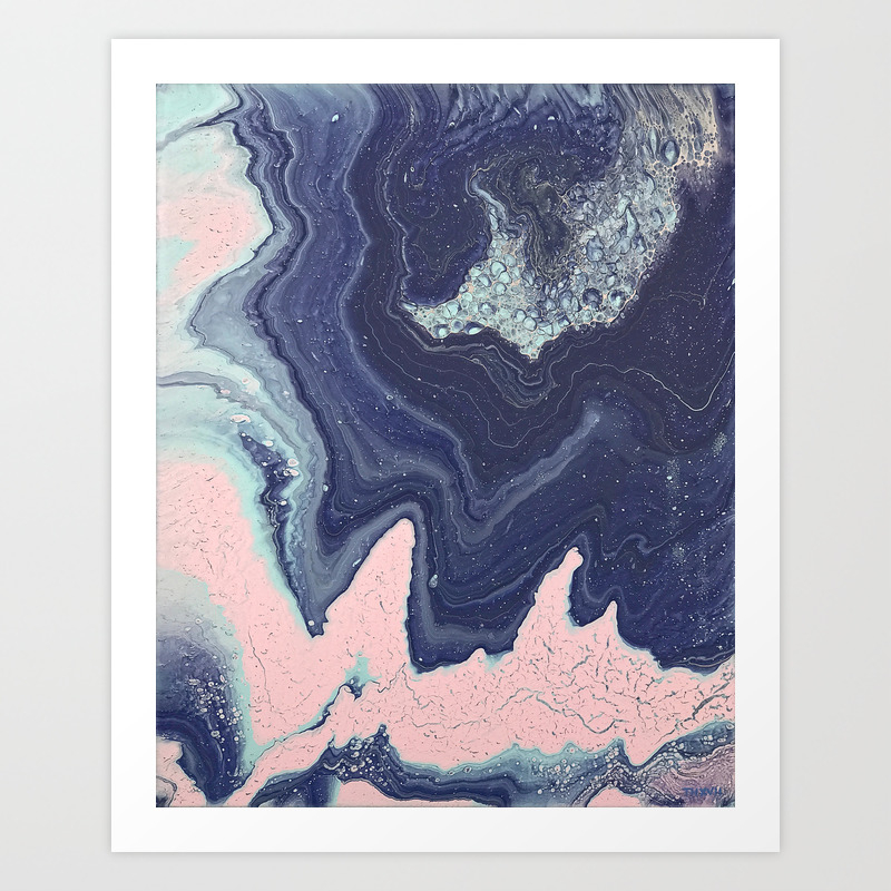 Fluid No 11 Geode Art Print By Pegasus515 Society6