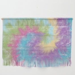 Rainbow Tie Dye Swirl Wall Hanging
