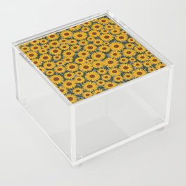 Yellow sunflowers | Floral pattern Acrylic Box