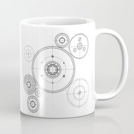 mechanical engineer black and white Coffee Mug
