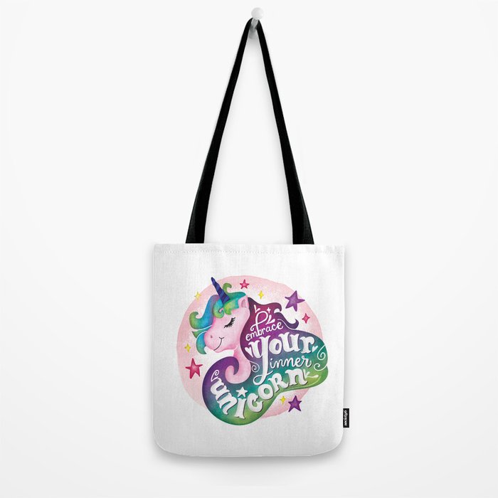 Embrace Your Inner Unicorn Tote Bag by Rachel Royer Society6