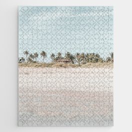 Beach Ocean Palm Trees Jigsaw Puzzle