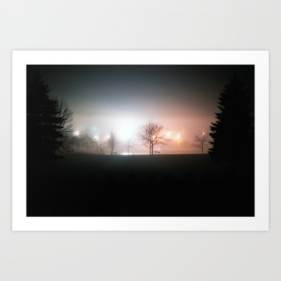 Through the Mist Art Print