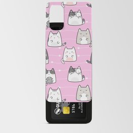 Kawaii Cute Cats Valentine's Day Pattern Android Card Case