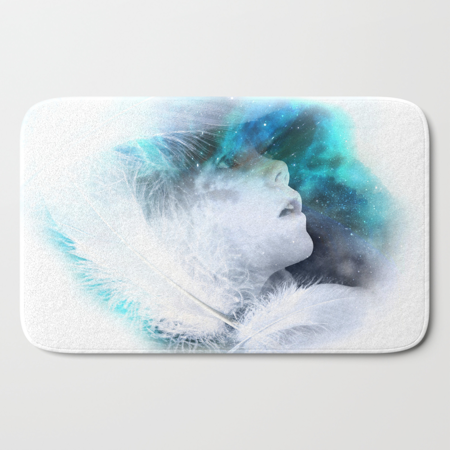 Plume D Ange Bath Mat By Galerie40 Society6