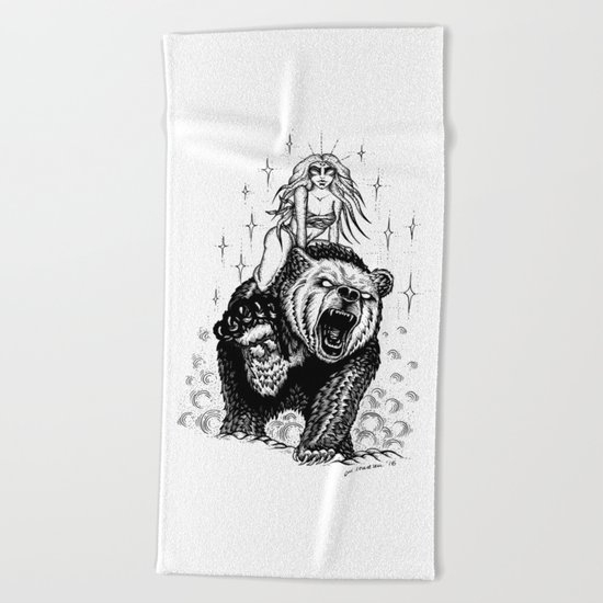 The marvelous couple Beach Towel