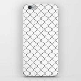 Net, fence seamless pattern. Wire grid abstract illustration. Metal chain texture iPhone Skin