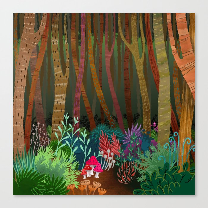 Forest Pillow Canvas Print