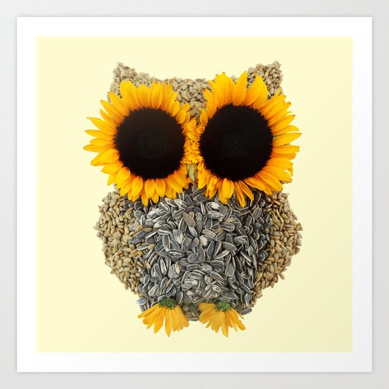 Hoot! Day Owl! Art Print