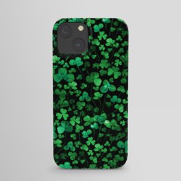 Evening Green Shamrocks iPhone Case