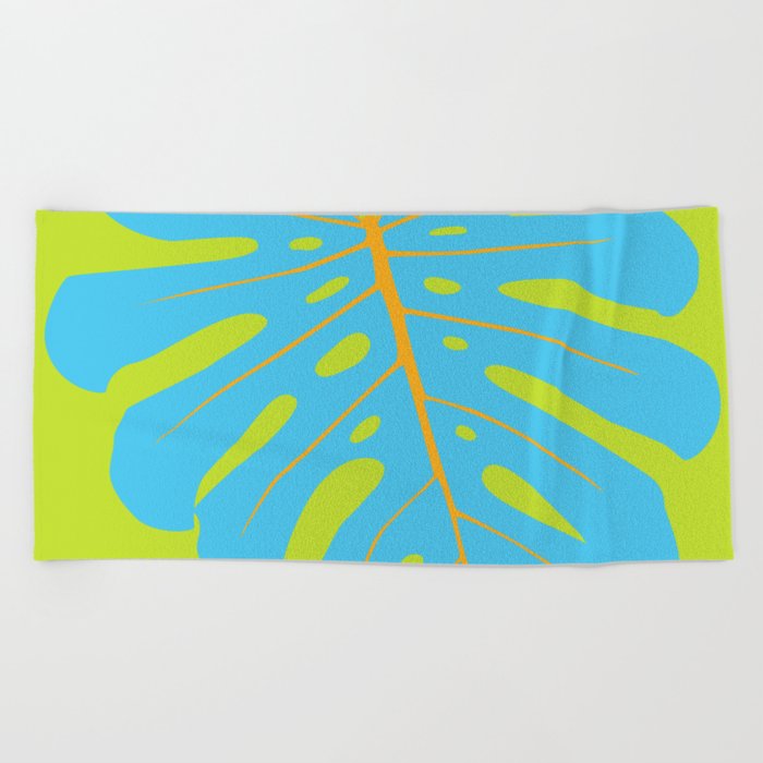 Tropical Leaf - Monstera Beach Towel