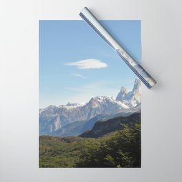 Argentina Photography - Mountains On The Border Between Argentina & Chile Wrapping Paper
