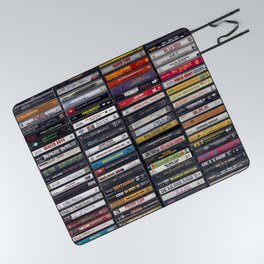 Old 80's & 90's Hip Hop Tapes Picnic Blanket