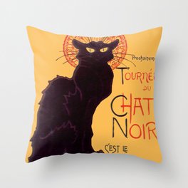 Chat Noir Throw Pillow