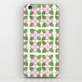 Preppy Pink Summer Tile iPhone Skin