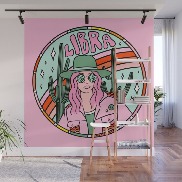 Libra Cowgirl Wall Mural